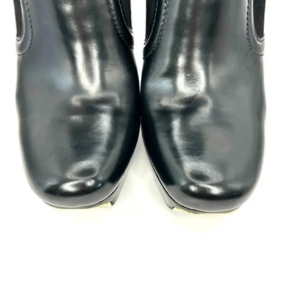 GUCCI Black Patent Leather Platform Ankle Booties | 38.5 - Picture 5 of 12